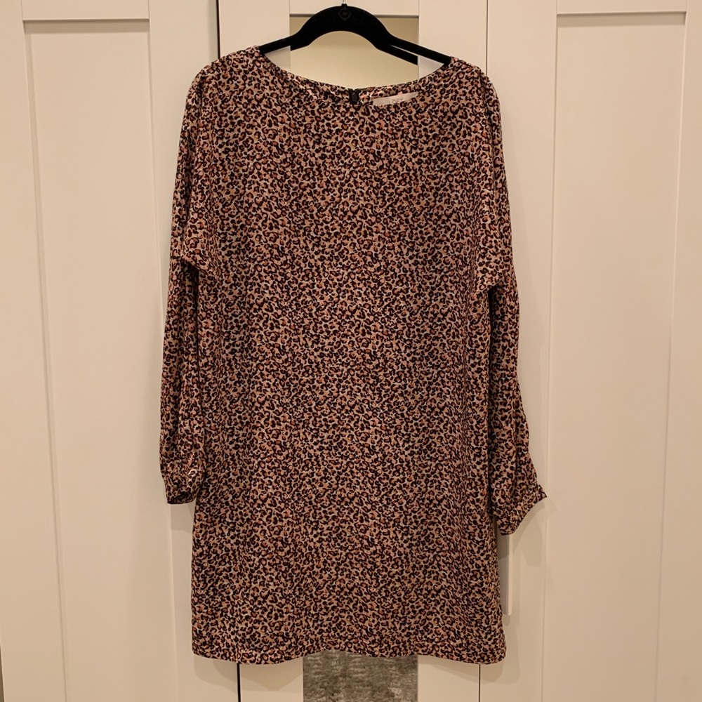 EVERYTHING MUST GO! LOFT pink leopard print dress